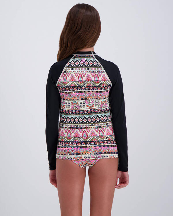 Billabong Girls Moons Tribe Rash Vest Set for Womens