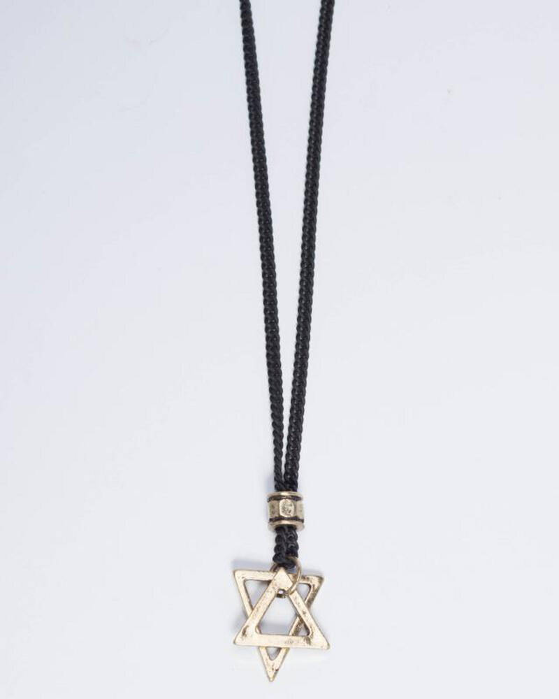 Classics 77 Black Triangles Necklace for Mens