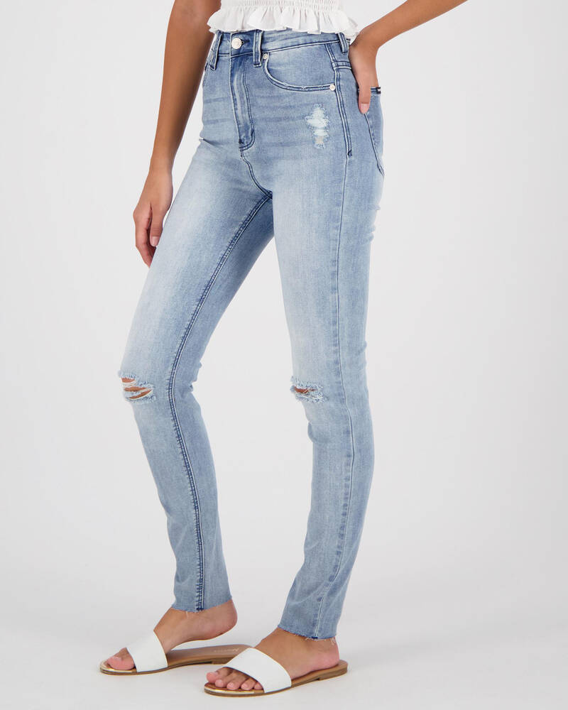 Black Palms The High Skinny Jeans for Womens