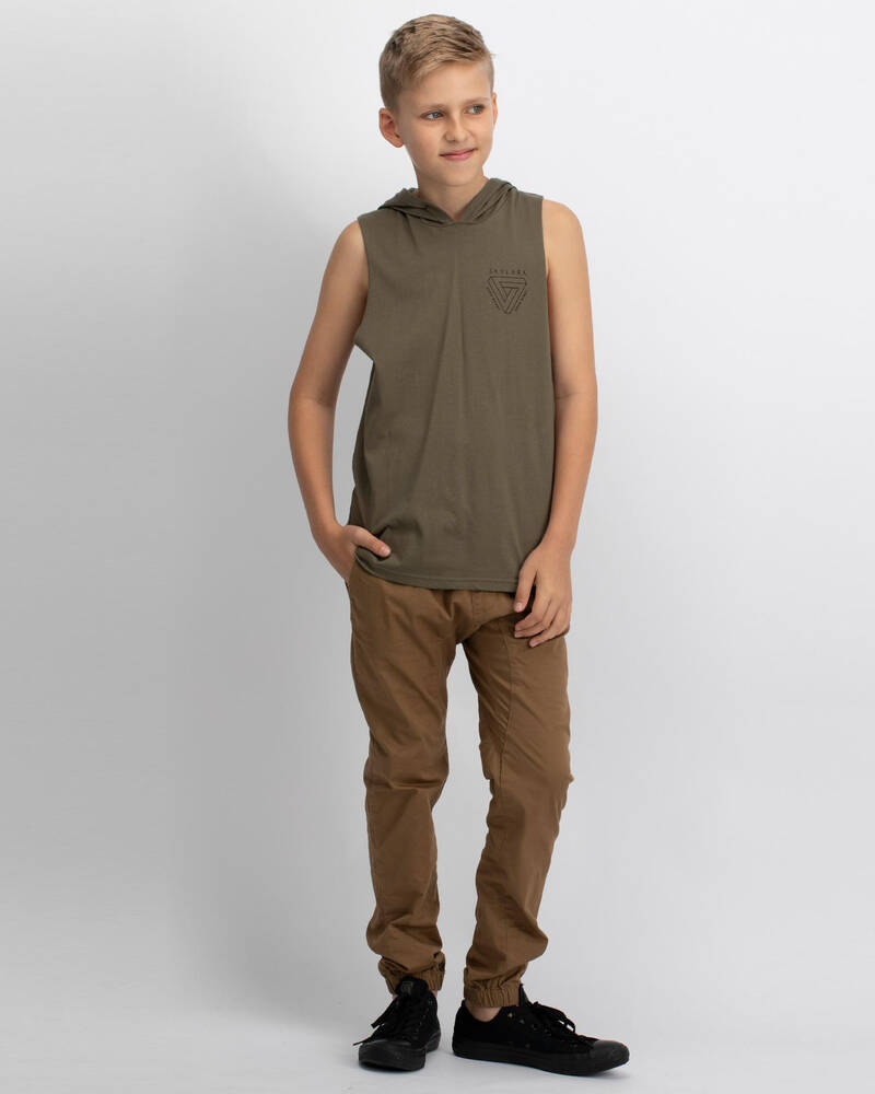 Skylark Fracture Hooded Muscle for Mens