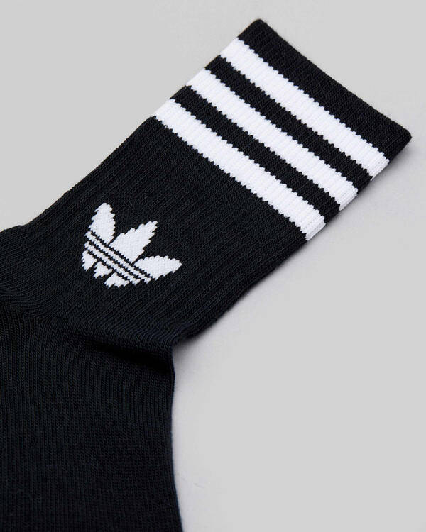 Adidas Boys' Mid Cut Crew Socks 3 Pack for Mens