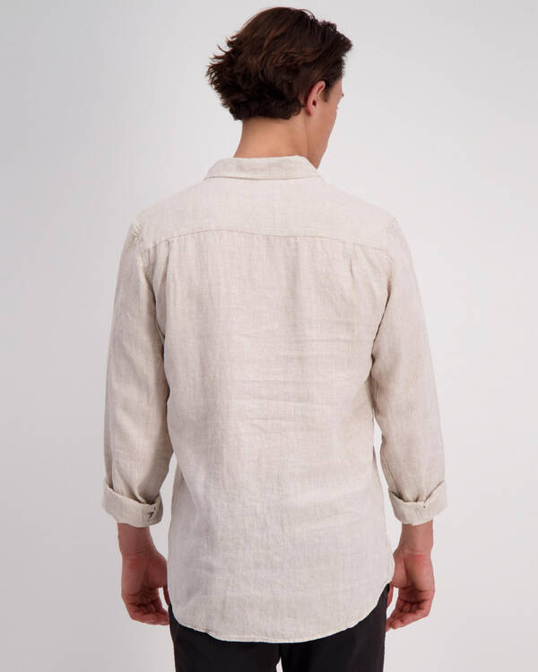 Academy Brand Hampton Linen Long Sleeve Shirt for Mens