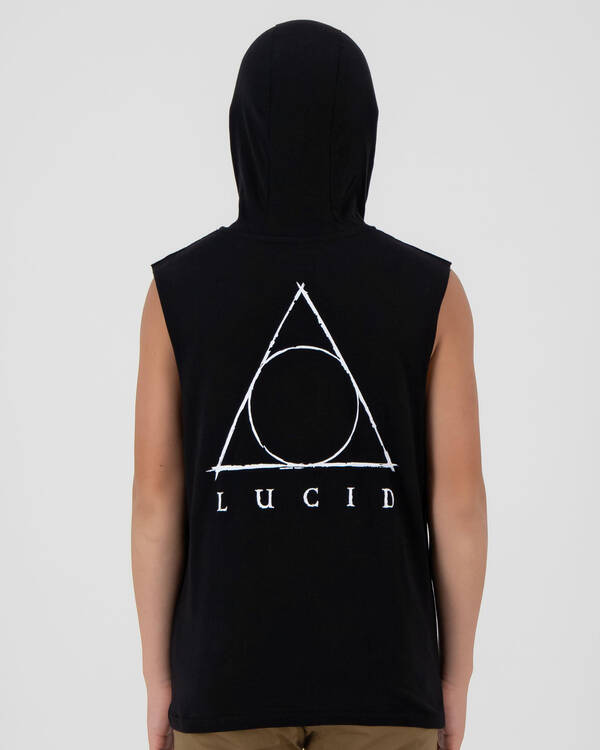 Lucid Boys' Hallow Hooded Muscle Tank for Mens