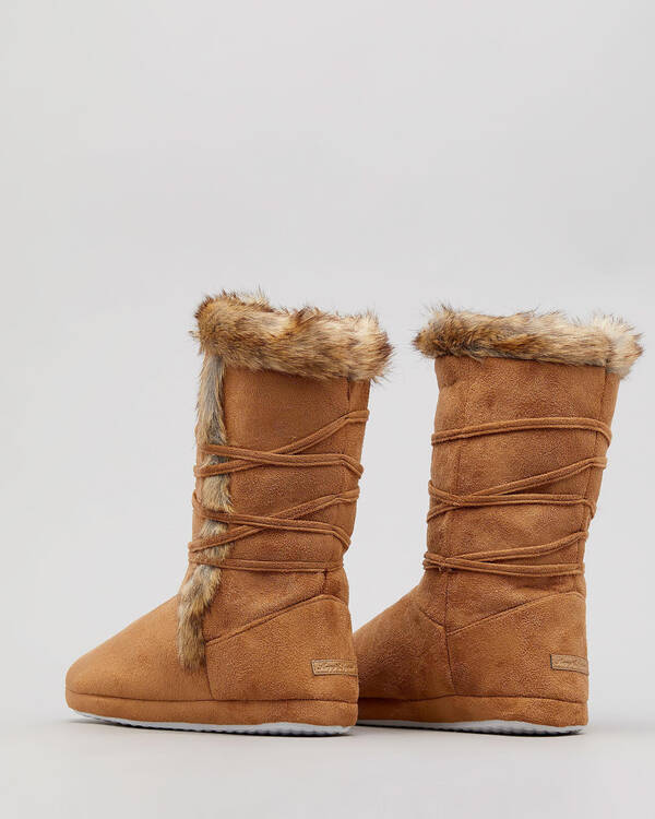 Sleepy Squirrel Olympia Slipper Boots for Womens