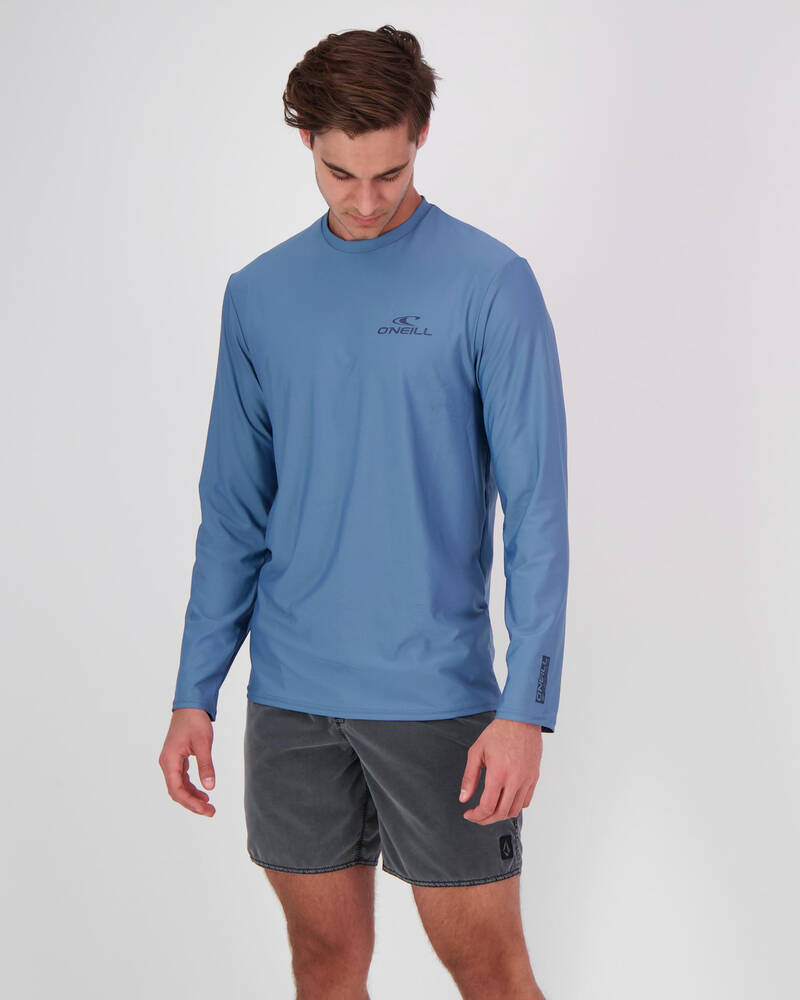 O'Neill Basic Skins Long Sleeve Rash Vest for Mens