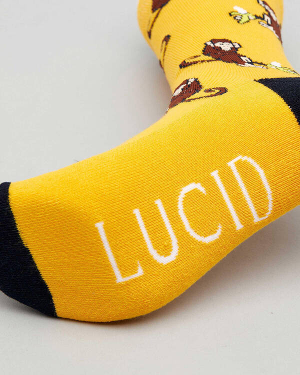 Lucid Monkey Business Crew Socks for Mens