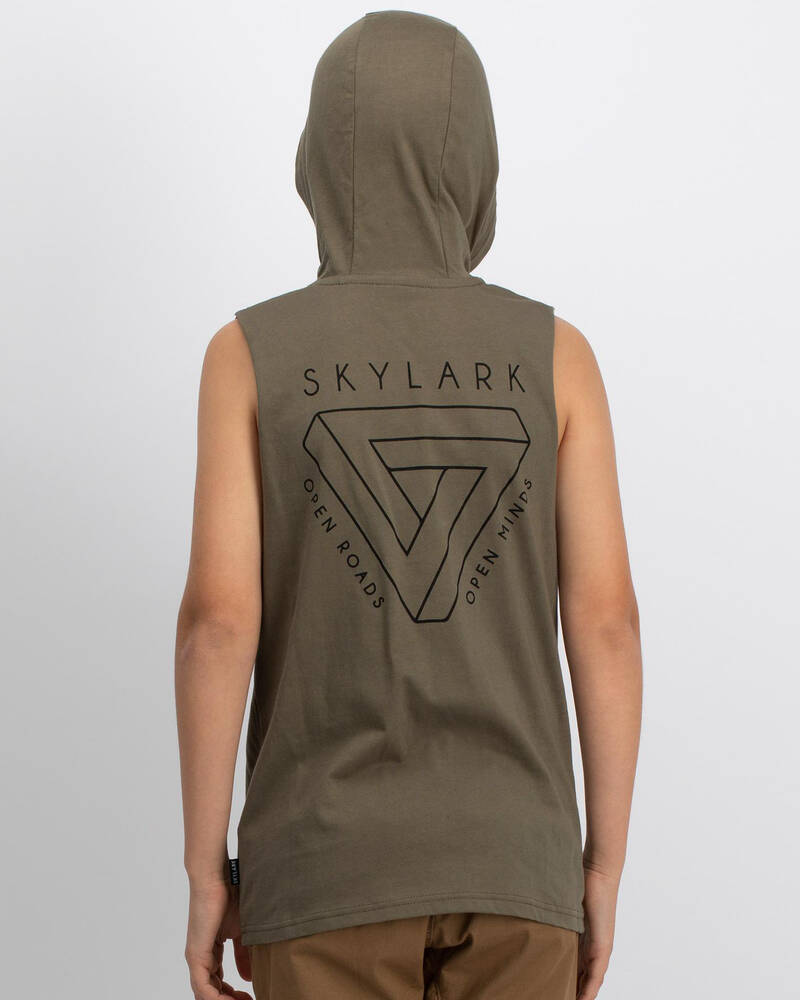 Skylark Fracture Hooded Muscle for Mens