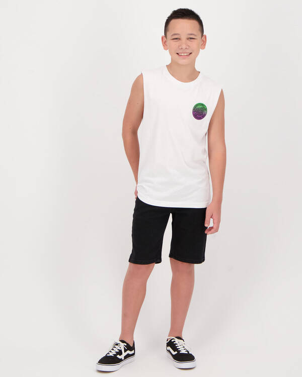Santa Cruz Boys' Original Dot Fade Muscle Tank for Mens