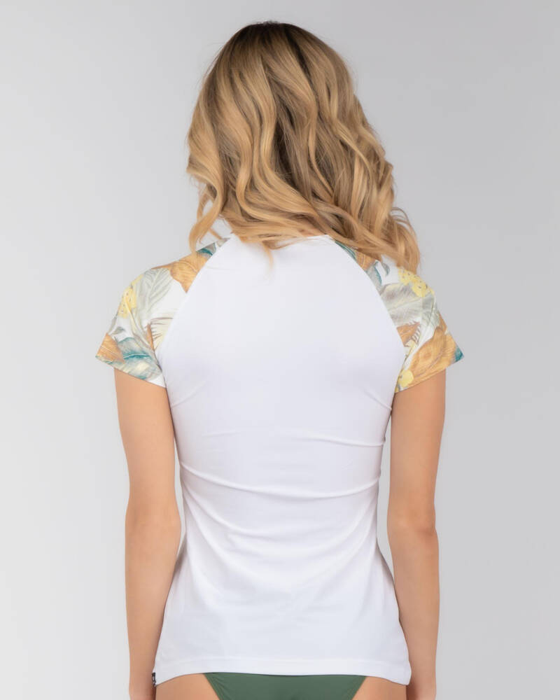 Rip Curl Tropic Shack Short Sleeve Rash Vest for Womens