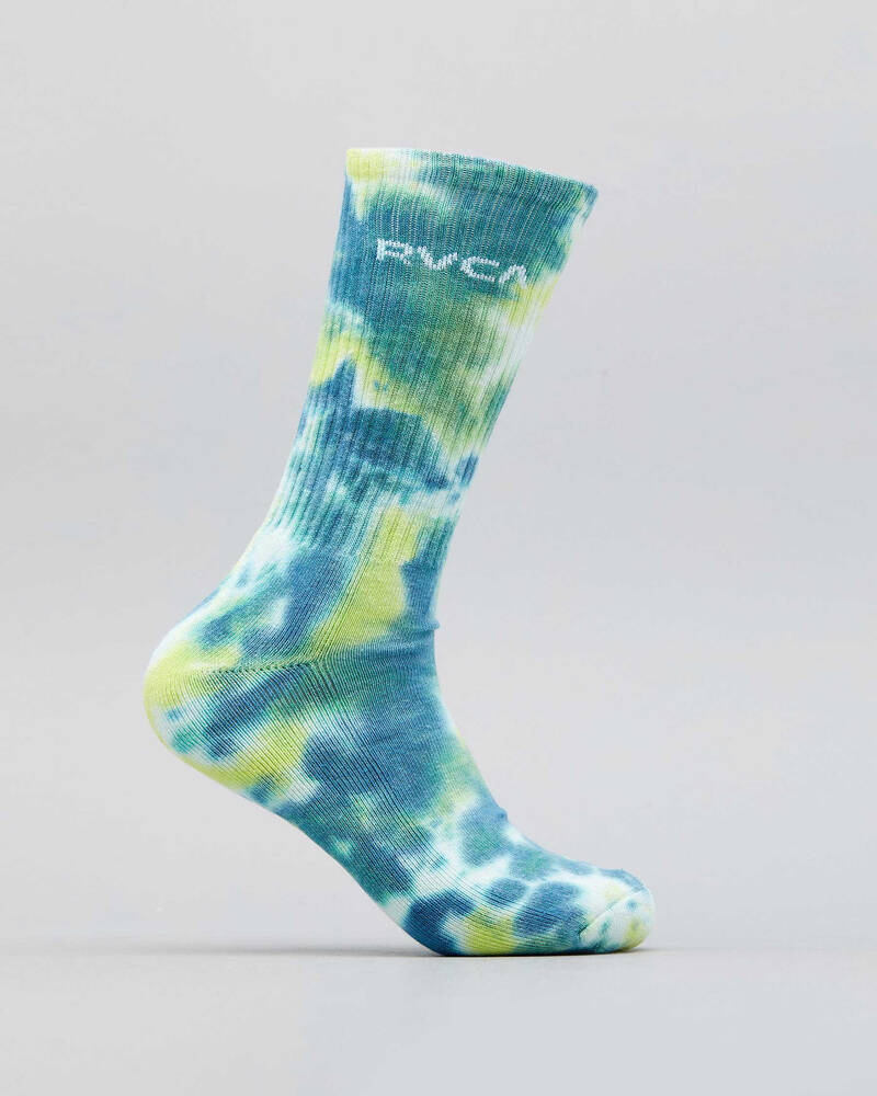 RVCA Tie Dye Crew Socks for Mens