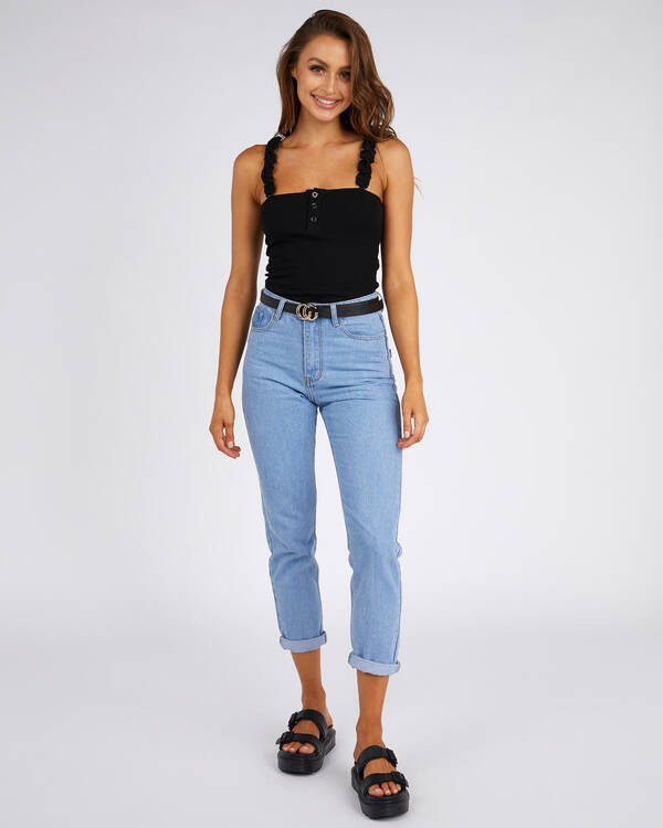 Mint Vanilla Flouncey Top for Womens