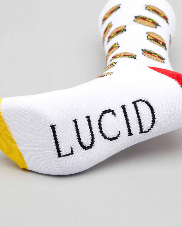 Lucid Burger Meal Crew Socks for Mens