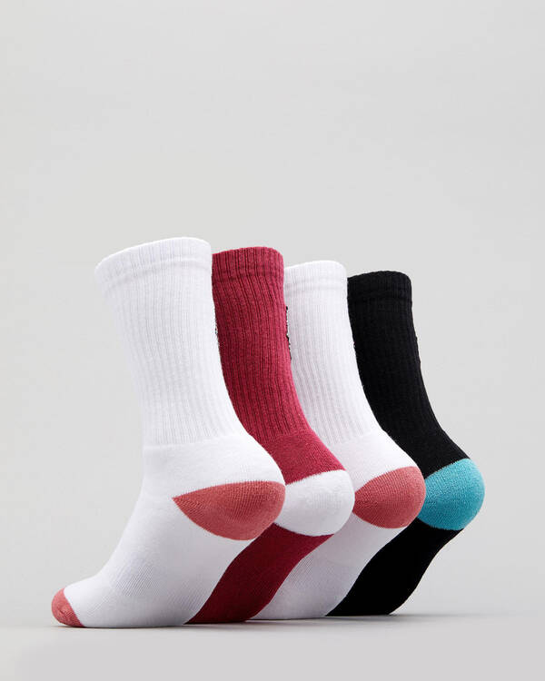 Santa Cruz Womens Pop Dot Sock 4 Pack for Womens