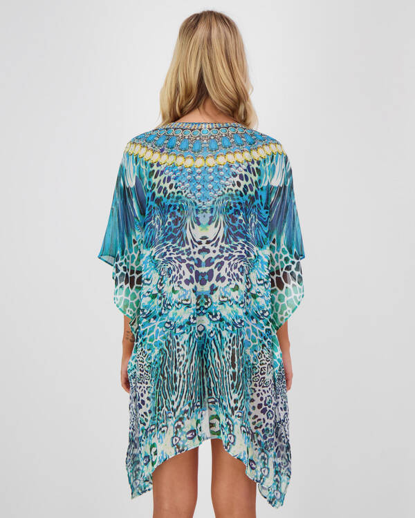Kaiami Macaw Kaftan Beach Cover for Womens
