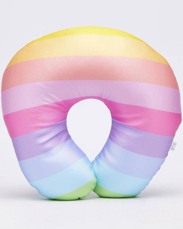 Mooloola Rainbow Bright U Shaped Travel Pillow for Womens