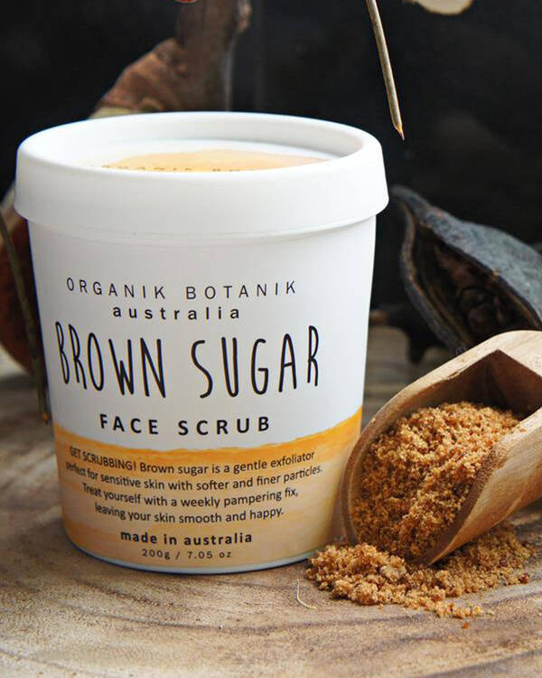 Organik Botanik Brown Sugar Coarse Face Scrub for Womens