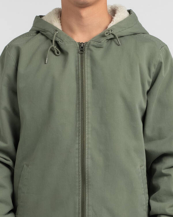RVCA Cali Hooded Sherpa Jacket for Mens
