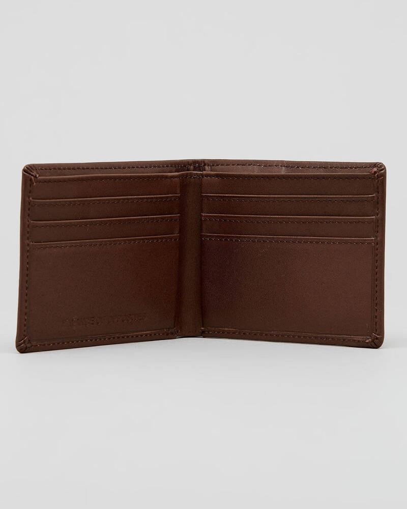 RVCA Cedar Bifold Leather Wallet for Mens