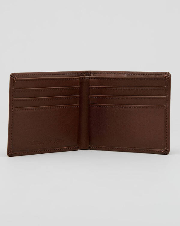 RVCA Cedar Bifold Leather Wallet for Mens