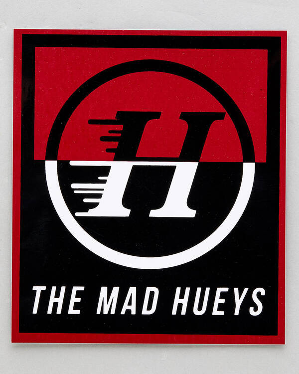 The Mad Hueys Splitter Sticker for Mens