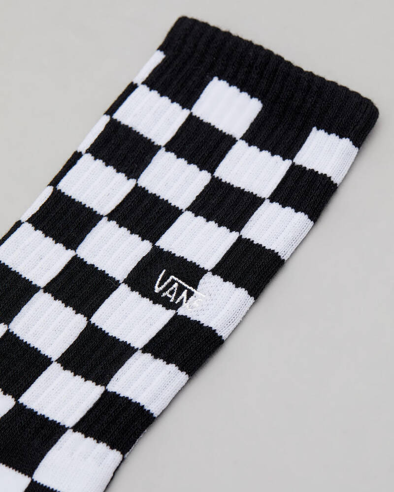 Vans Womens Checkerboard Crew Socks for Womens