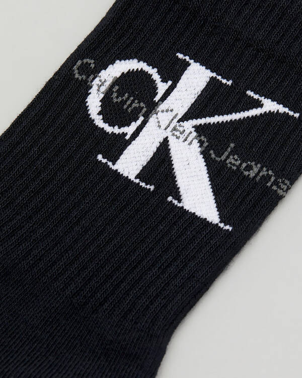 Calvin Klein Womens Jeans Logo Crew Socks for Womens