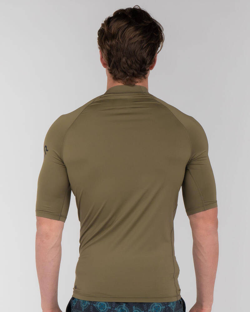 Quiksilver Mens' All Time Short Sleeve Rash Vest for Mens