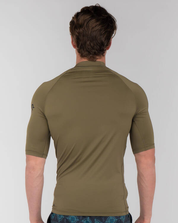 Quiksilver Mens' All Time Short Sleeve Rash Vest for Mens