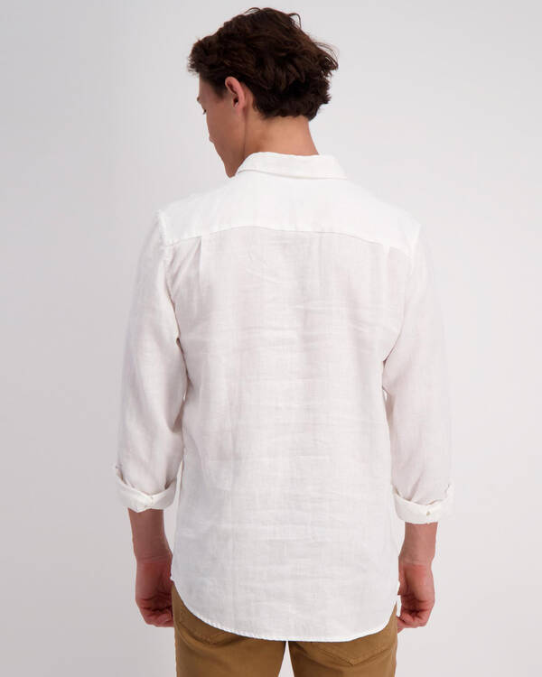 Academy Brand Hampton Linen Long Sleeve Shirt for Mens