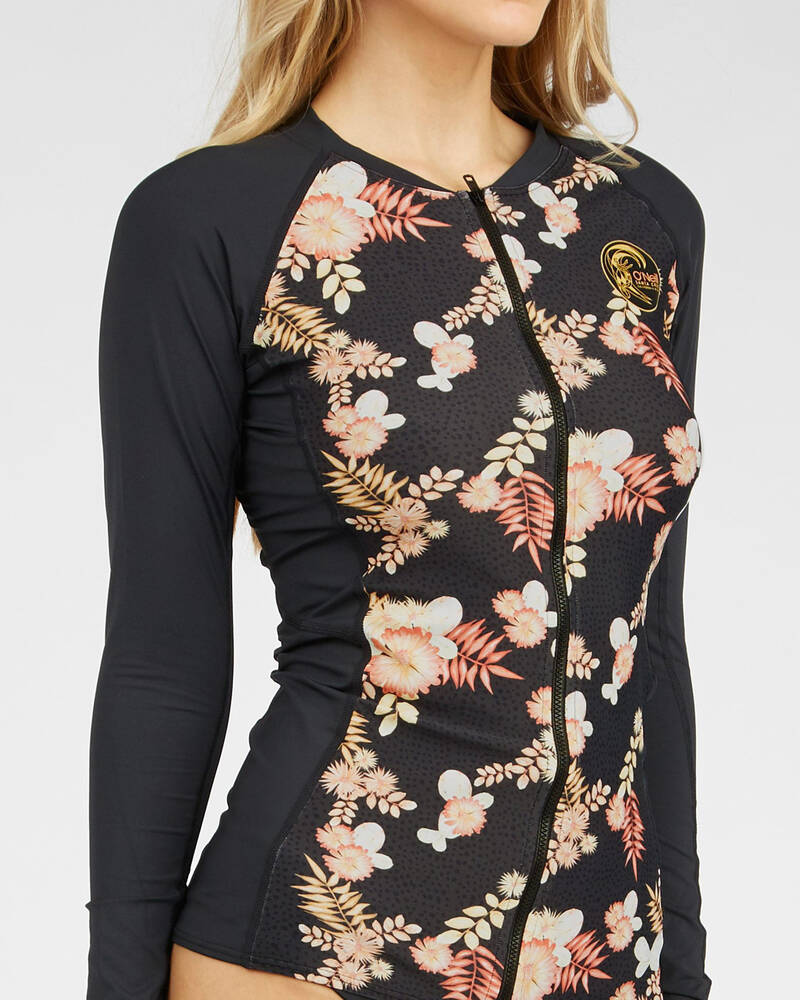 O'Neill Bahia Long Sleeve Rash Vest for Womens