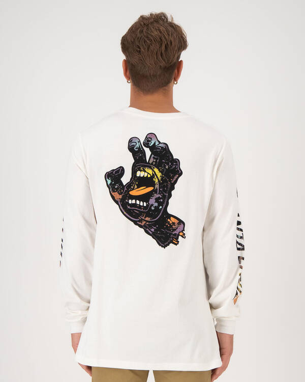Santa Cruz Hand Splatter Long Sleeve T-Shirt for Mens