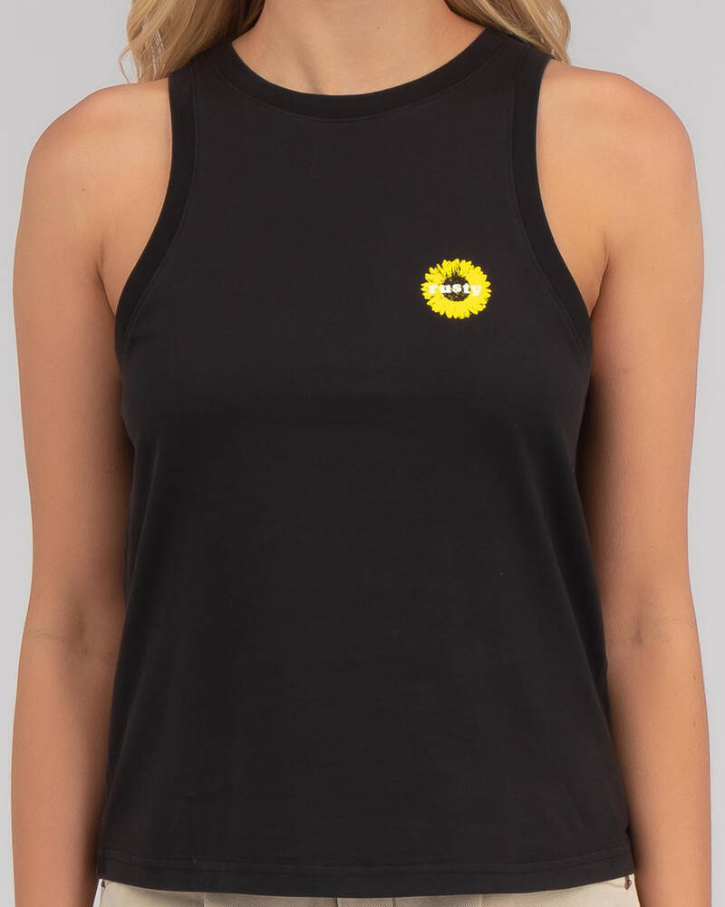 Rusty Sunflower Tank Top for Womens