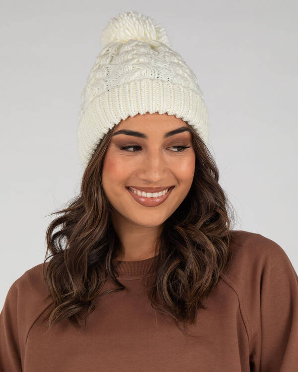 Used Pom Pom Beanie for Womens