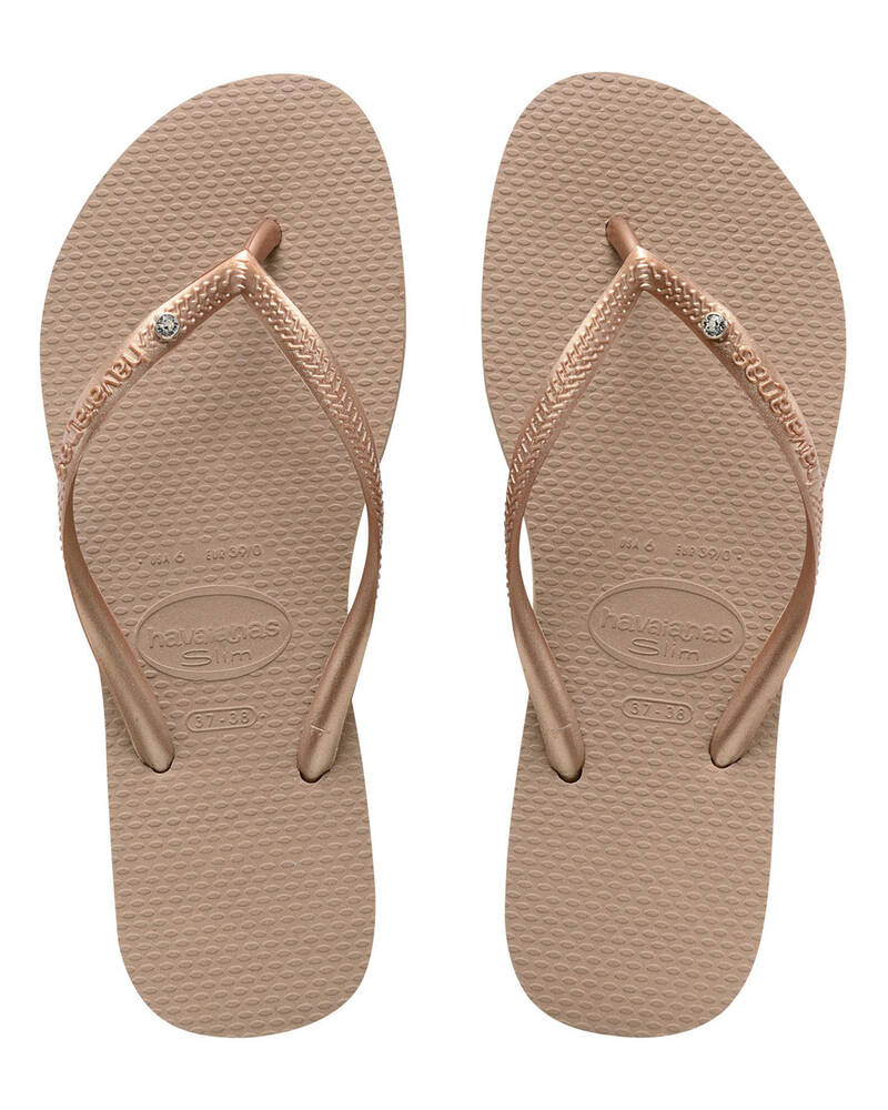 Havaianas Slim Crystal Thongs for Womens