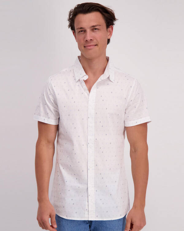 Lucid Speckle Short Sleeve Shirt for Mens