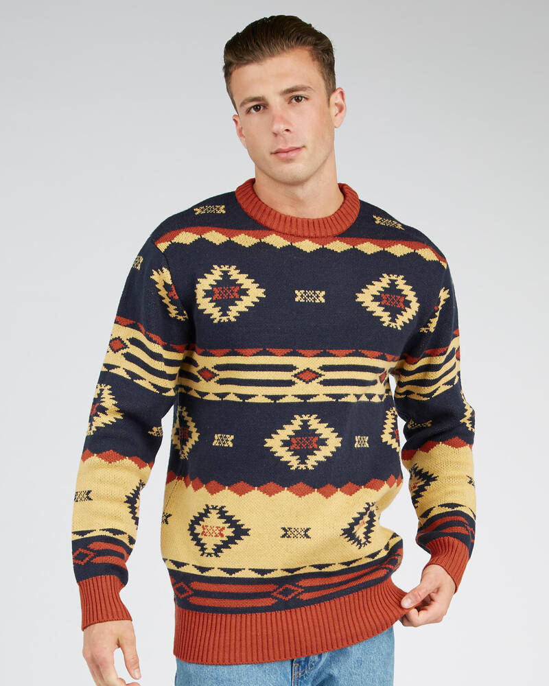 Skylark Rhinestone Knitted Sweatshirt for Mens
