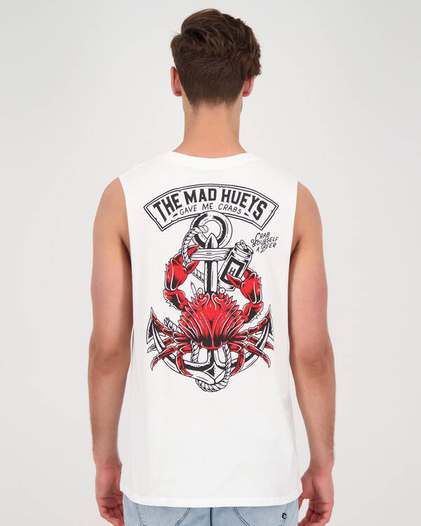The Mad Hueys Crab A Beer Muscle Tank for Mens