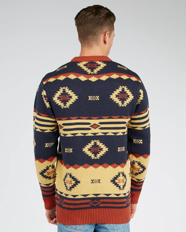 Skylark Rhinestone Knitted Sweatshirt for Mens