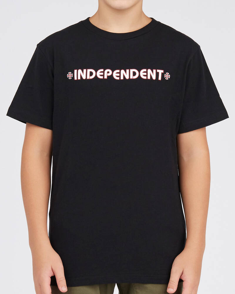 Independent Boys' Bar Cross T-Shirt for Mens