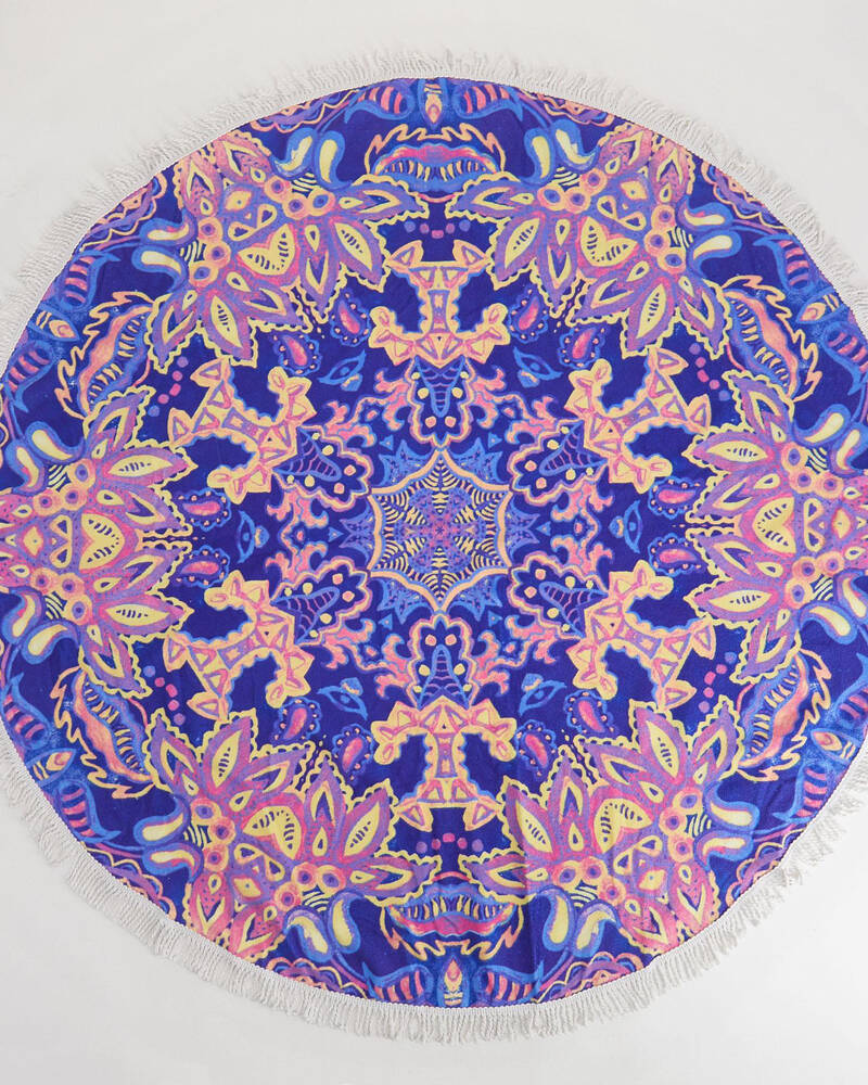 Kaiami Oriental Mandala Round Towel for Womens