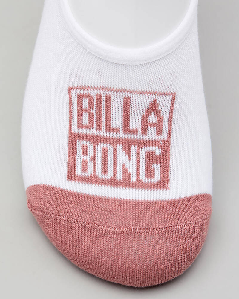 Billabong Womens Stacked Invisible Sock Pack for Womens