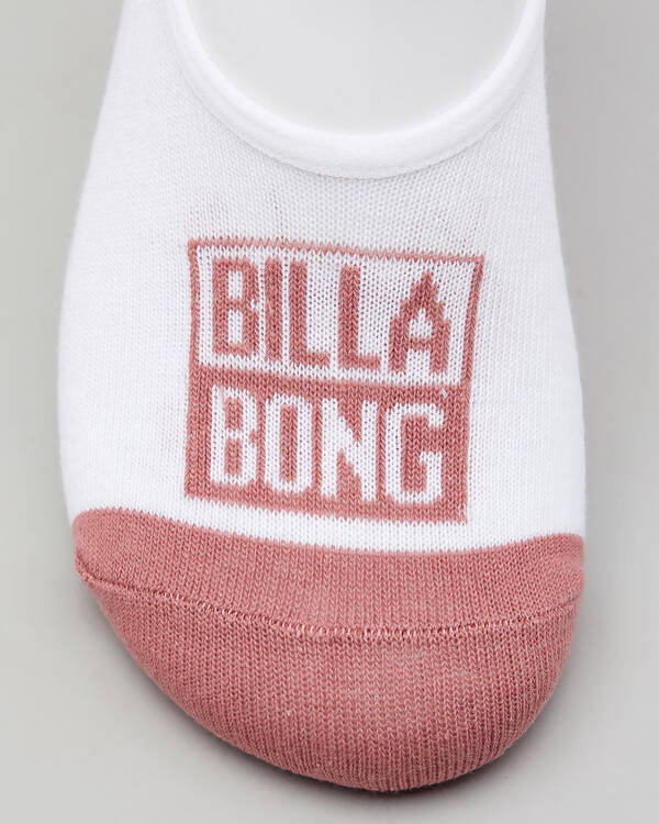 Billabong Womens Stacked Invisible Sock Pack for Womens
