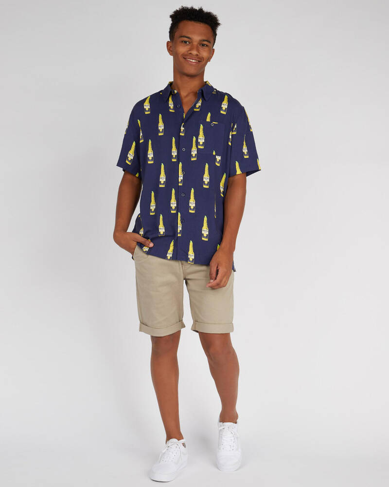 Kustom Corona Party Short Sleeve Shirt for Mens
