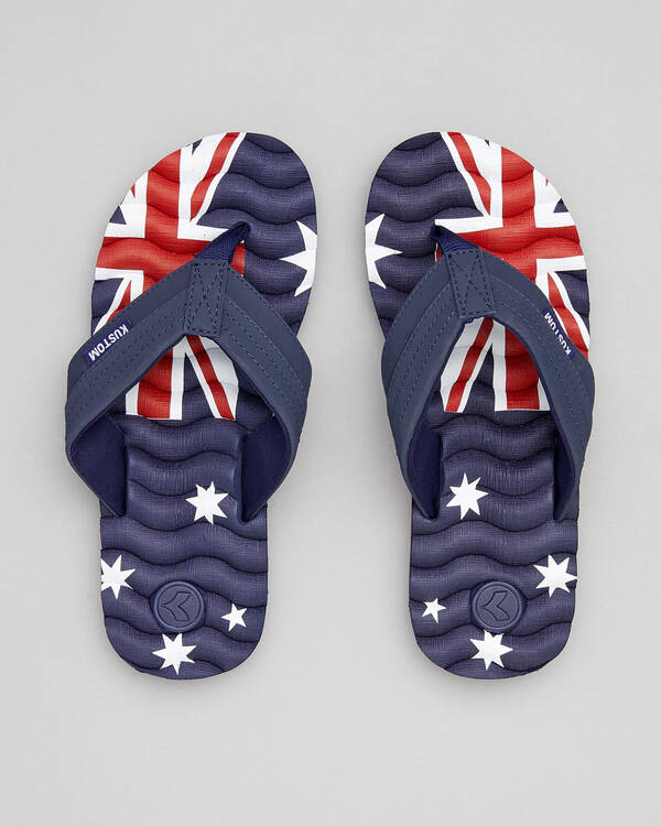 Kustom Hummer Flag Thongs for Mens