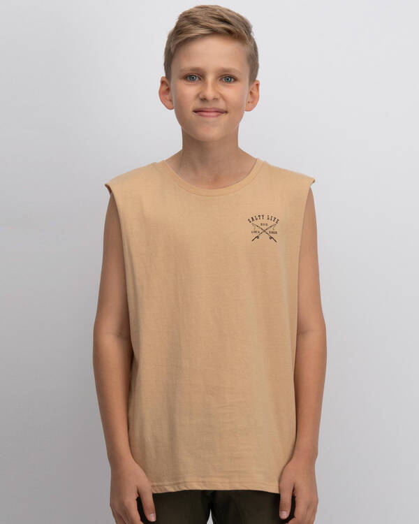 Salty Life Boys' Hooked Muscle for Mens