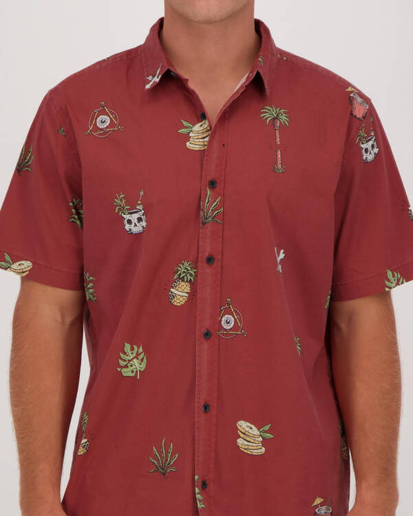 Globe Half Cut Shirt for Mens