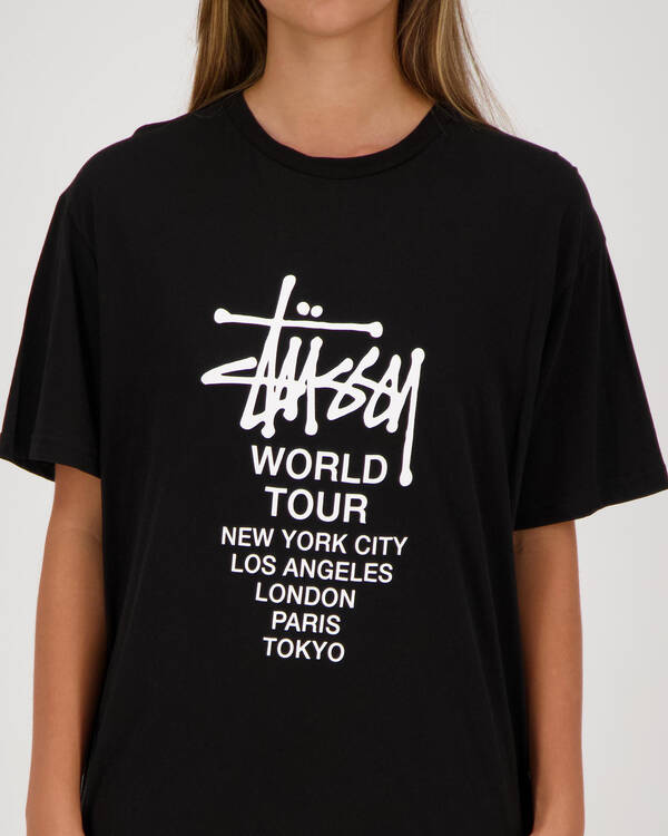 Stussy World Tour T-Shirt for Womens
