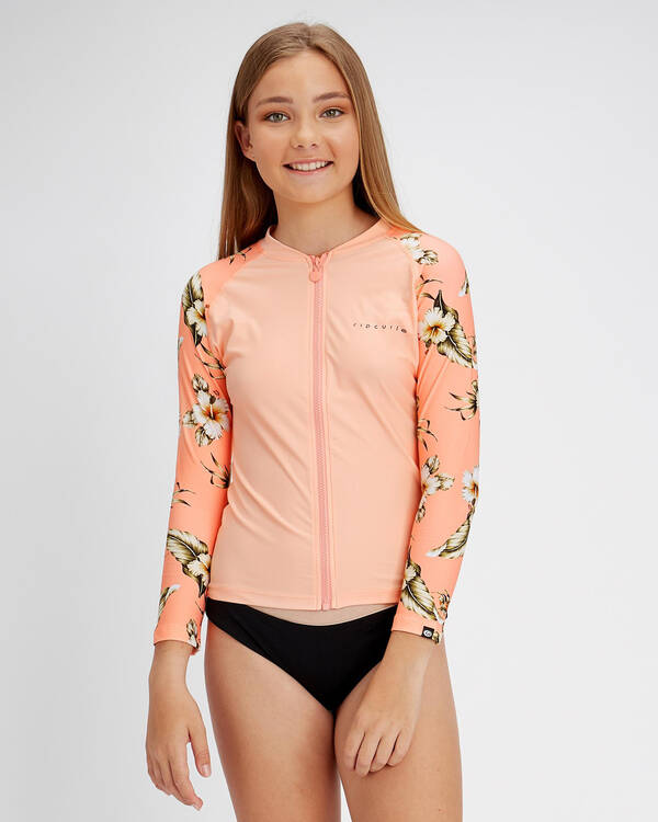 Rip Curl Girls Island Time Long Sleeve Rash Vest for Womens