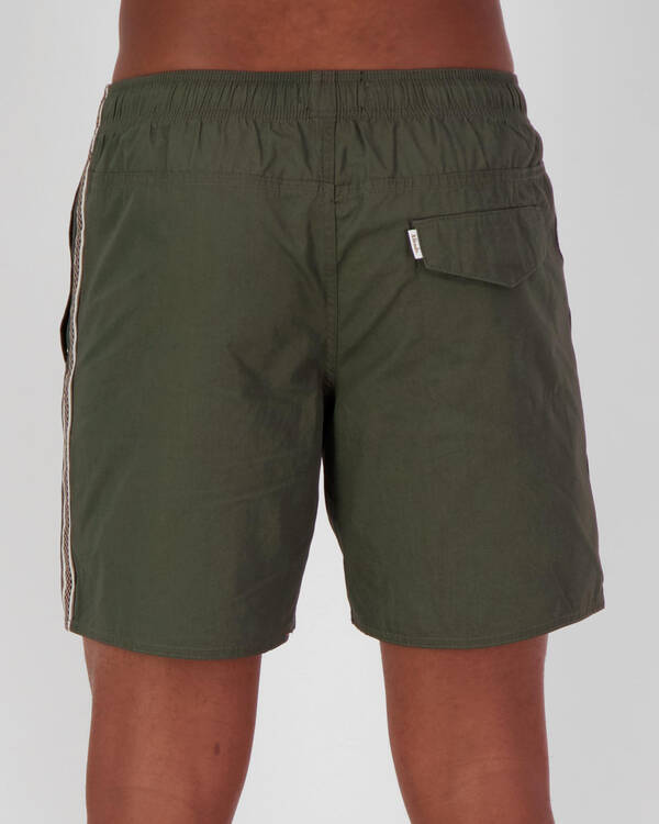 Afends Baywatch Down The Line Elastic Shorts for Mens