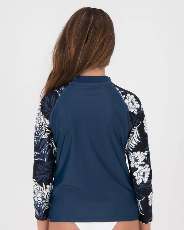 Rip Curl Girls' Hacienda Long Sleeve Rash Vest for Womens